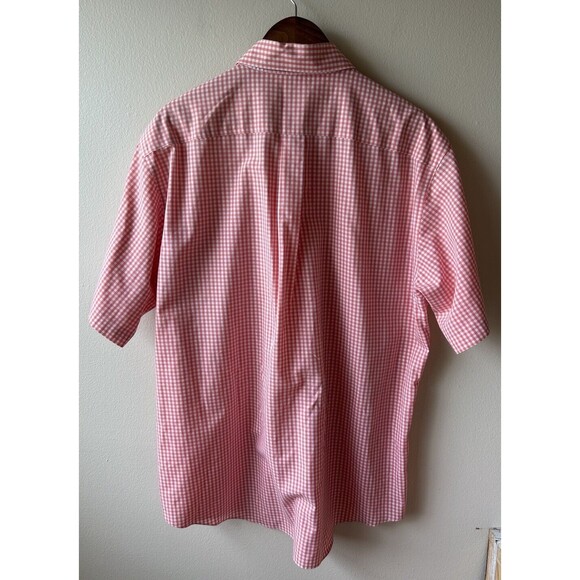 Brooks Brothers Mens Shirt Large Button Up Non Iron Gingham Checks Pocket Preppy - Picture 4 of 8